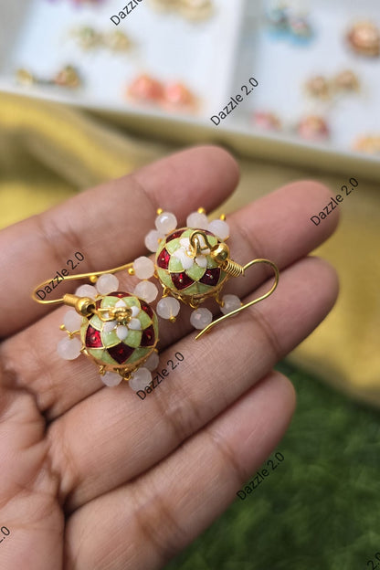 Meenakari Jhumkas (Small)