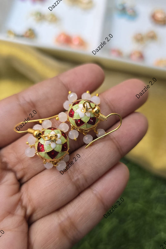 Meenakari Jhumkas (Small)