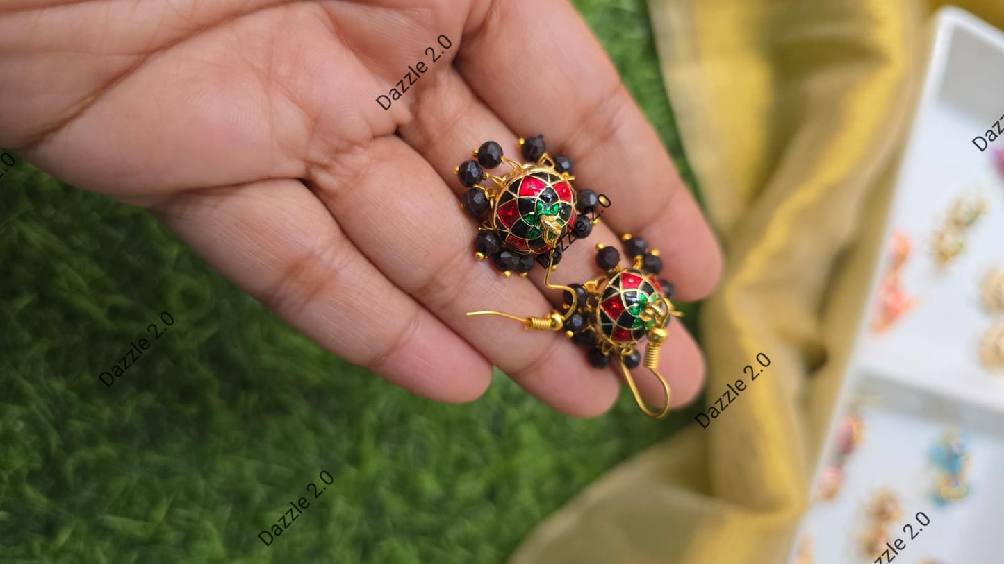 Meenakari Jhumkas (Small)