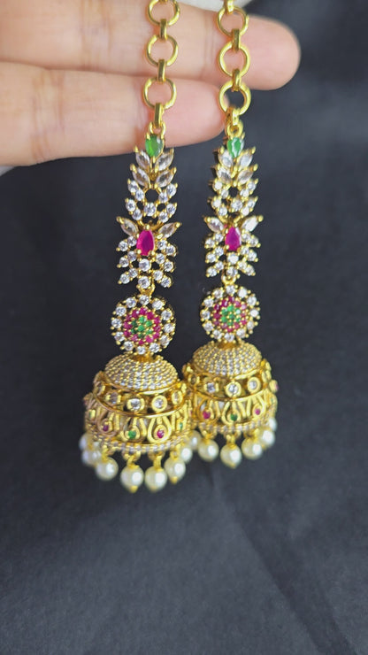 Viral Jhumka Mattal Combo Indian Earrings