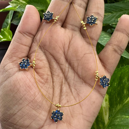 Invisible chain with ad cz stones Star pattern minimalist collection fashion jewelry